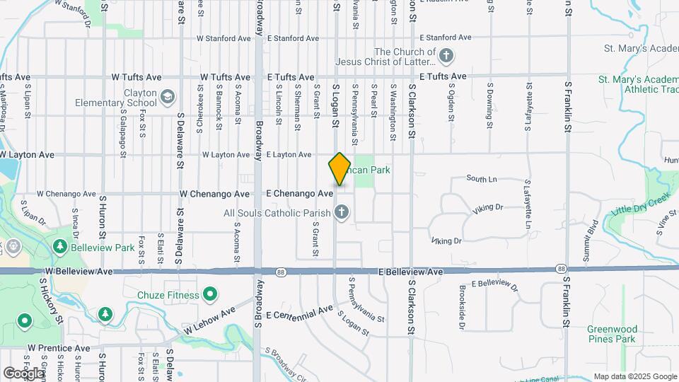 4898 S Logan St Mapa y Detalles de la Ubicación