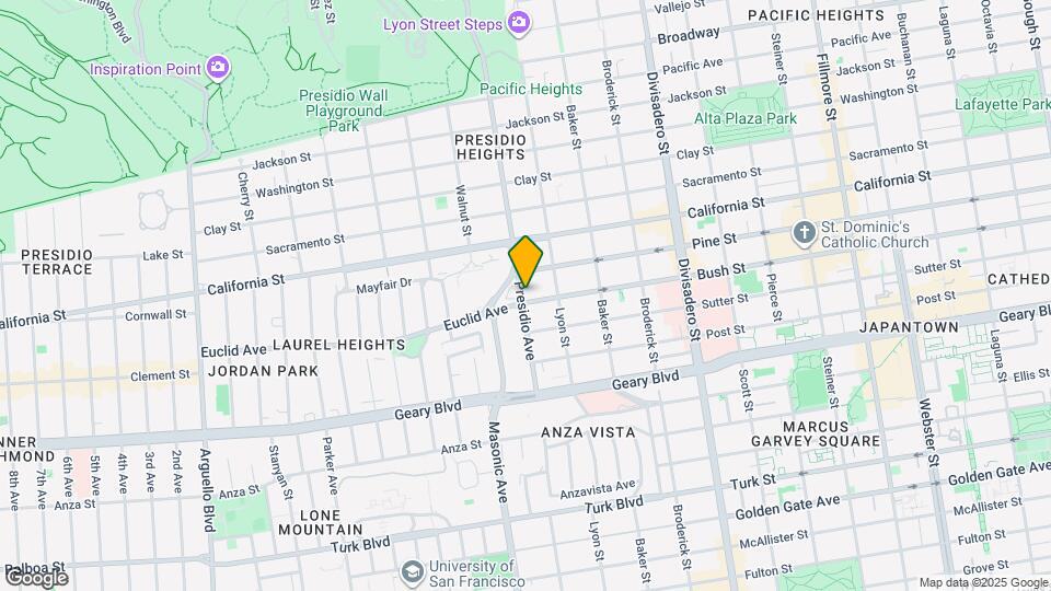 650 Presidio Ave Map and Location Details