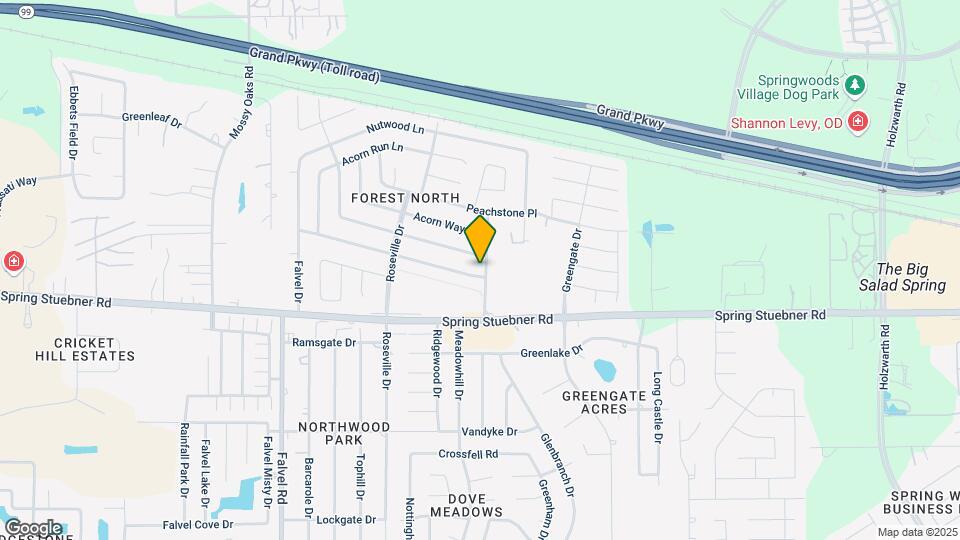3402 Acorn Springs Ln Map and Location Details