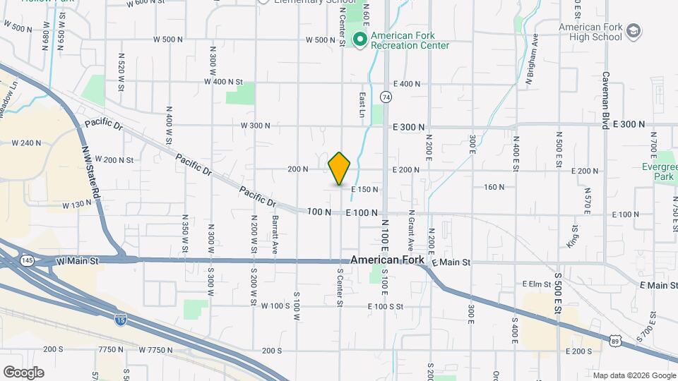 141 N Center St Map and Location Details
