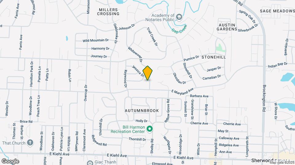 105 Whitewood Dr Map and Location Details