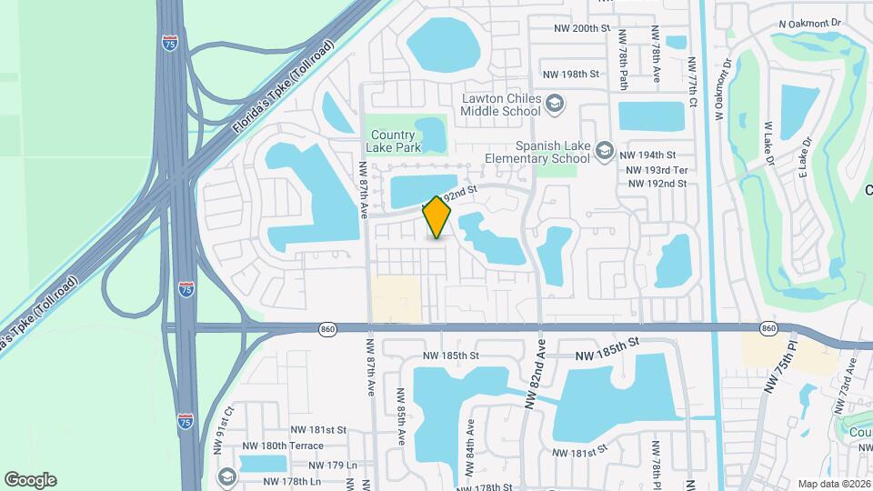 8435 NW 189th Ln Map and Location Details