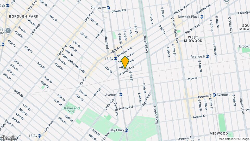 201 Foster Ave Mapa y Detalles de la Ubicación