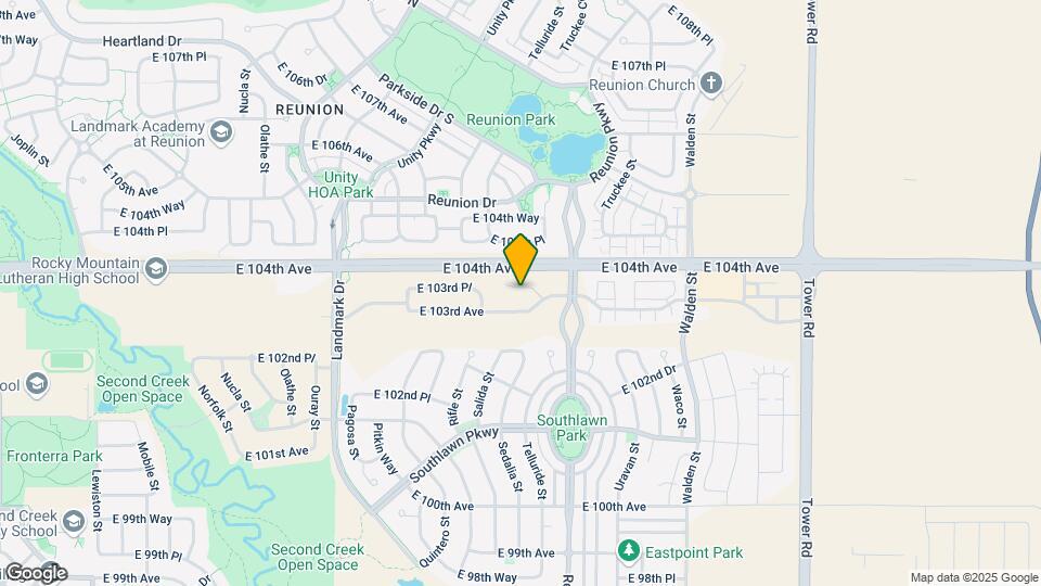 17548 E 103rd Dr Map and Location Details