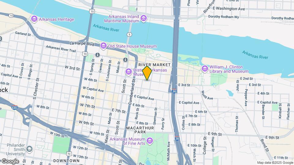 River Market Lofts Map and Location Details