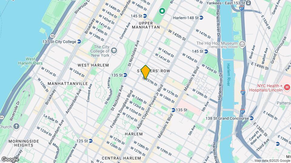 250 W 137th St Map and Location Details