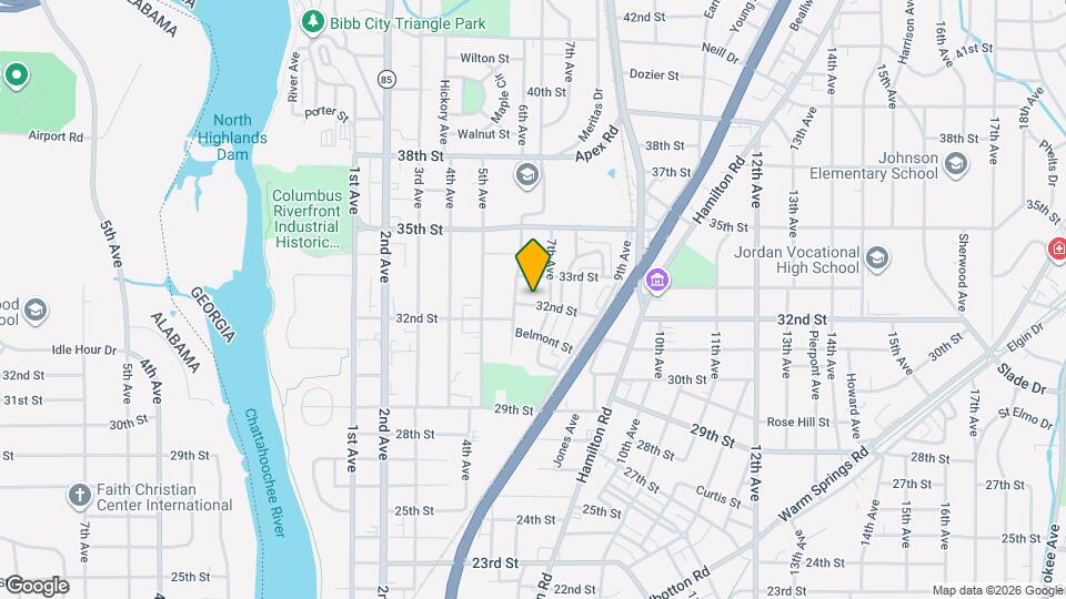 615 32nd St Map and Location Details