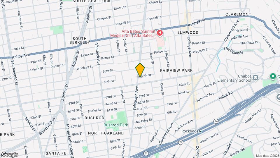 6422 Telegraph Ave Mapa y Detalles de la Ubicación