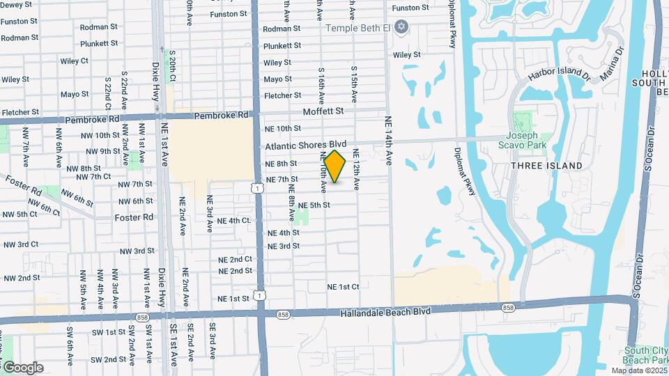1013 NE 6th St Map and Location Details