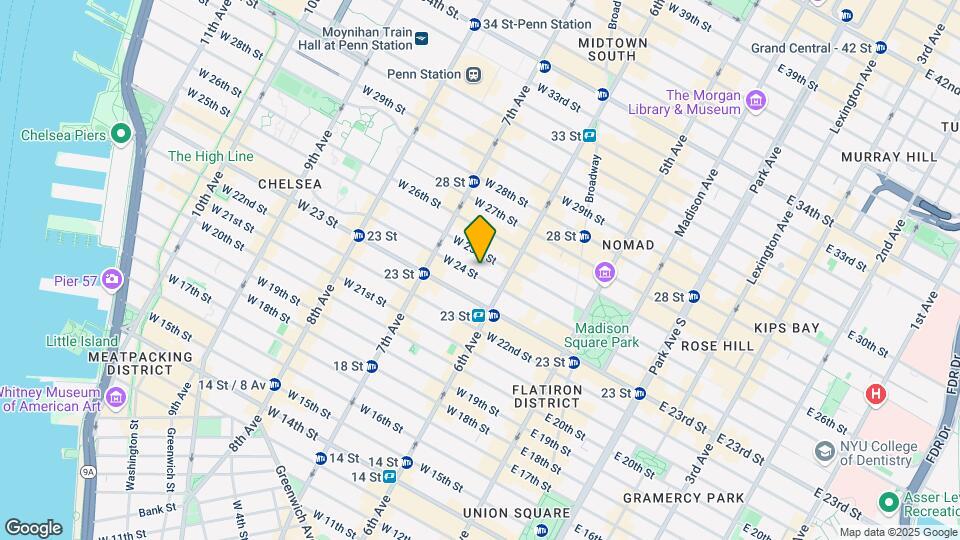 119 W 24 St Map and Location Details