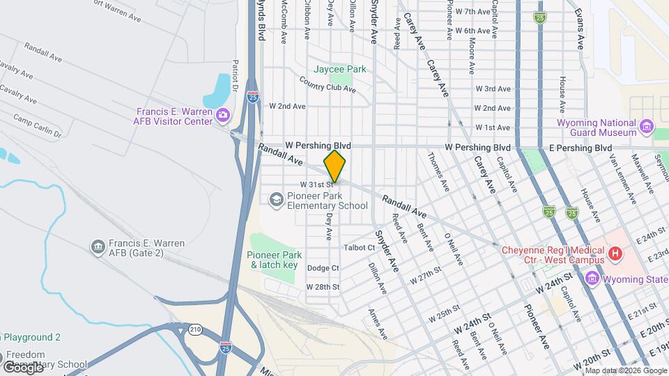 1117 W 31st St Map and Location Details