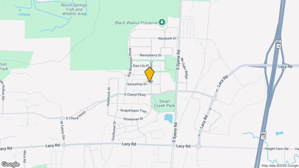 Prairie Park at Swan Creek Map and Location Details