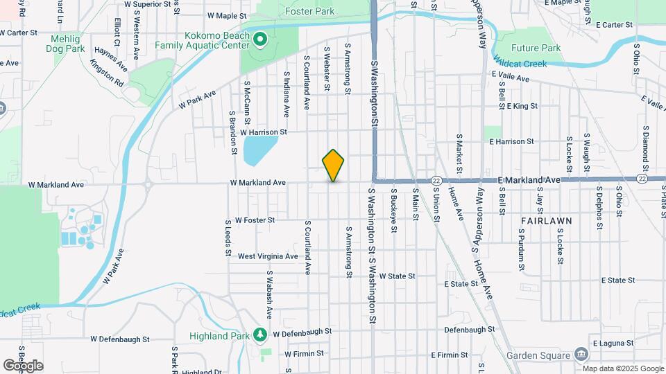 419 W Markland Ave Map and Location Details