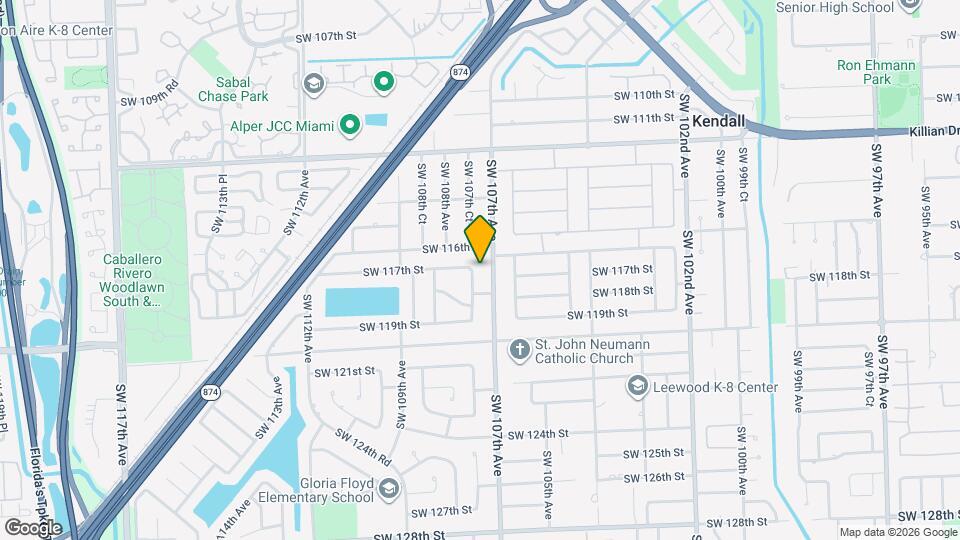 11711 SW 107th Ct Map and Location Details