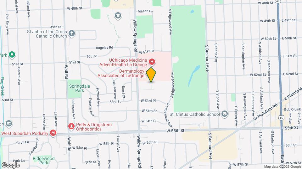 1392 W 52nd Pl Map and Location Details