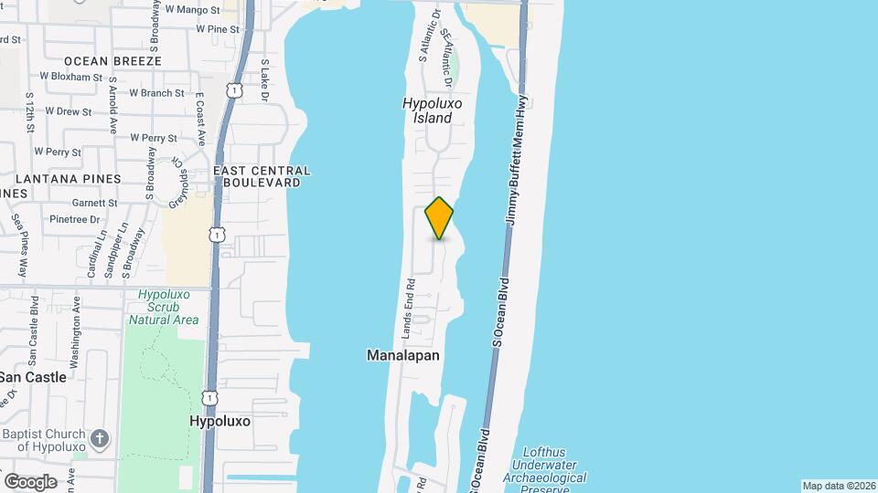 1386 S Atlantic Dr Map and Location Details