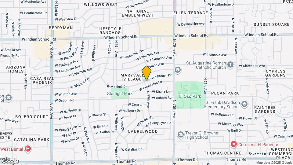 7649 W Mitchell Dr Map and Location Details