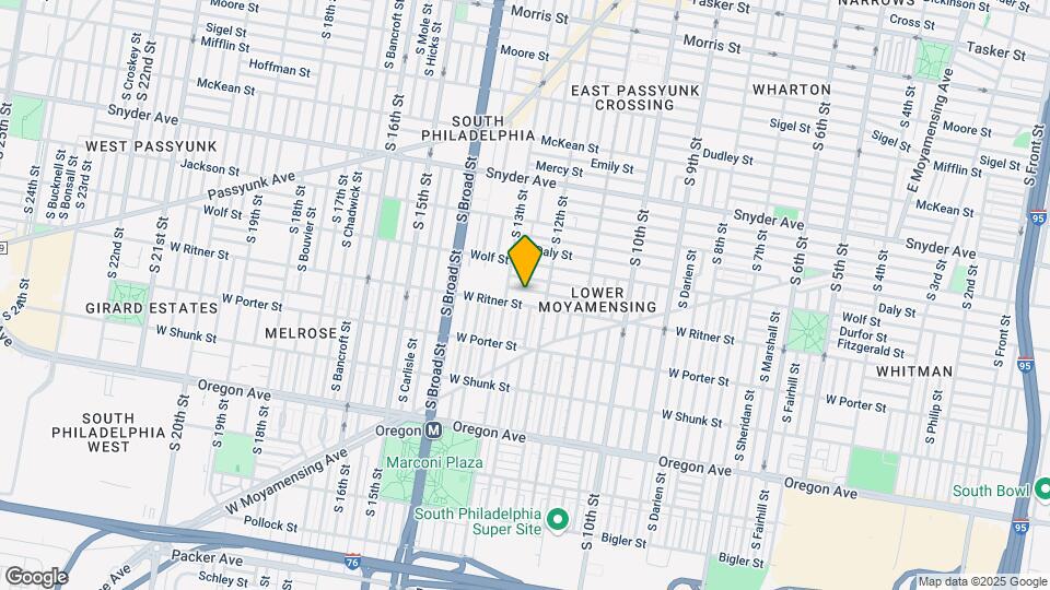 1230 Fitzgerald St Map and Location Details