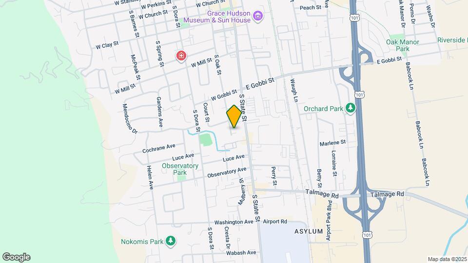 935 S Oak St Map and Location Details
