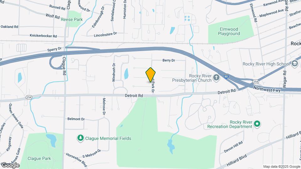 1250 Orchard Park Dr Map and Location Details