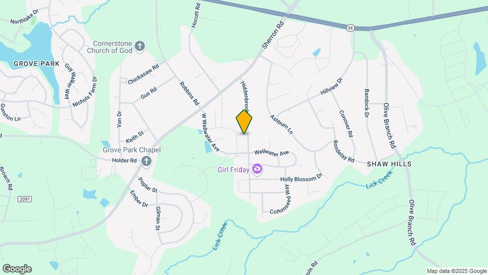 624 Hiddenbrook Dr Map and Location Details