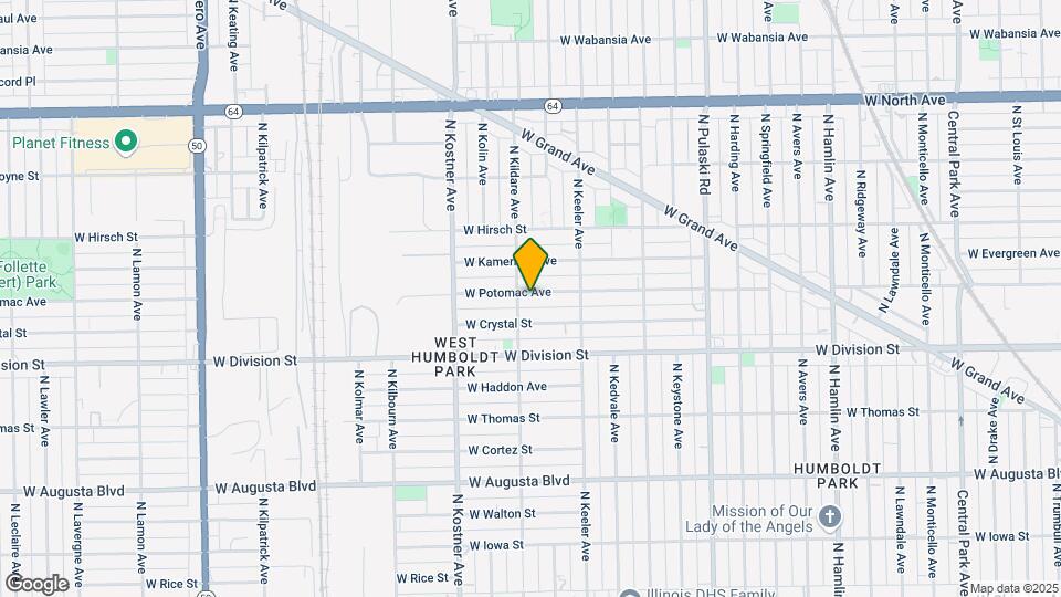 4249 W Potomac Ave Map and Location Details