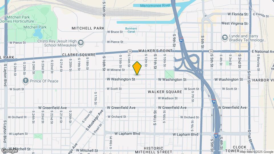 1240 W Washington St Map and Location Details