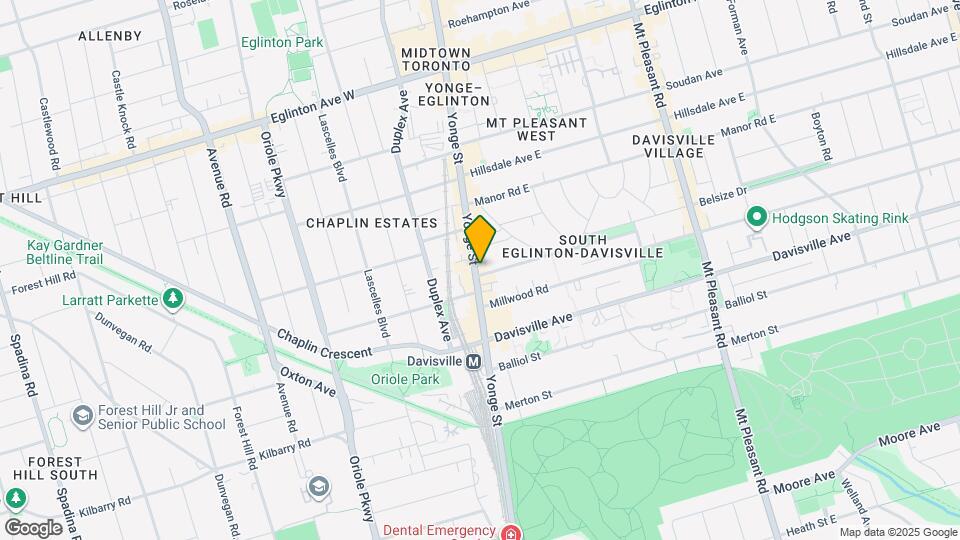 1989 Yonge St Map and Location Details