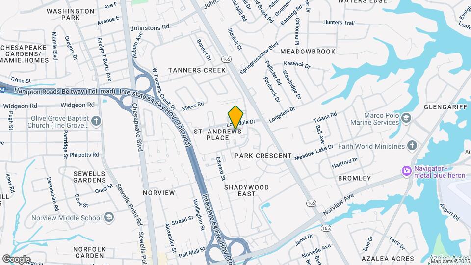 1465 Longdale Dr Map and Location Details