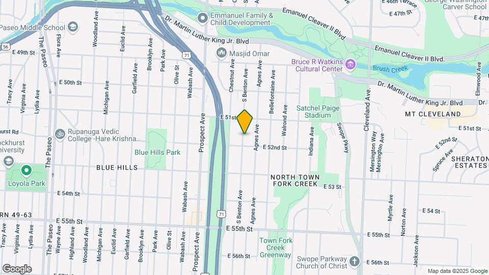 5125 S Benton Ave Map and Location Details