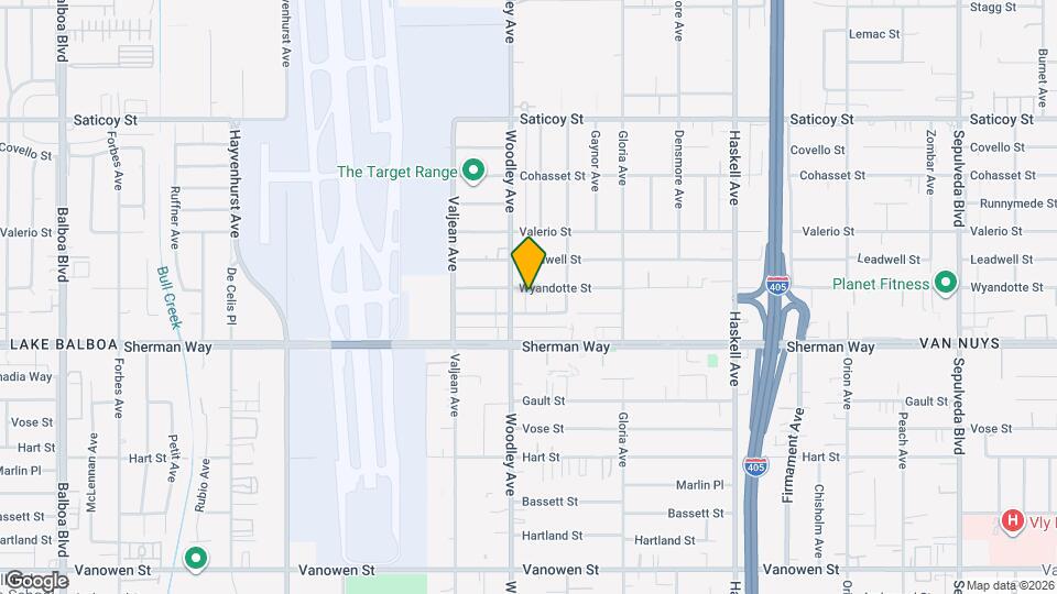 16046 Wyandotte St Map and Location Details