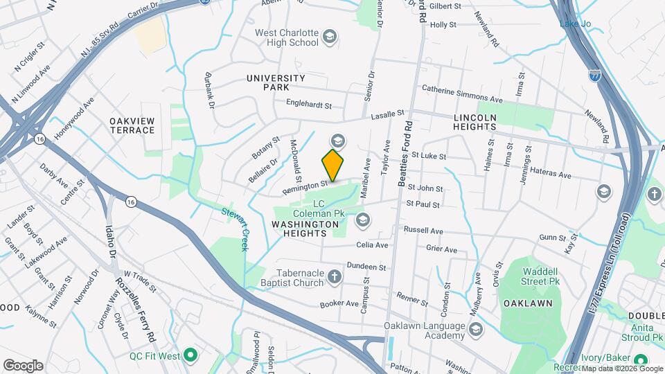 2613 Remington St Map and Location Details