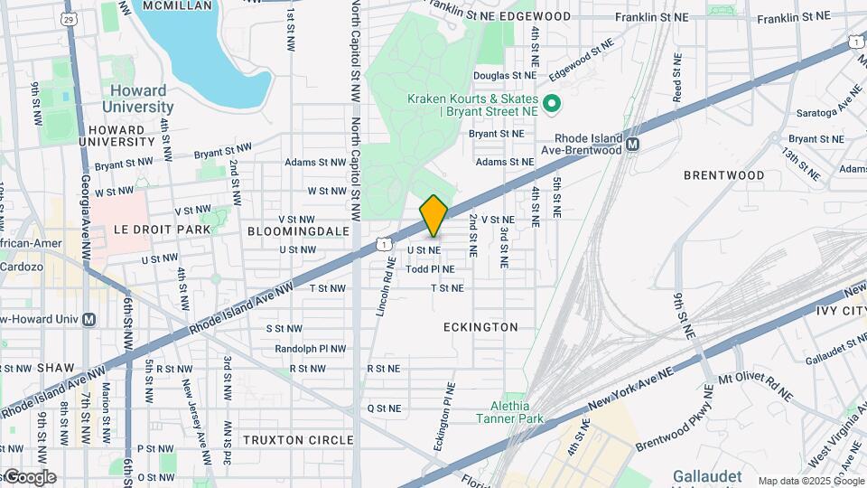 132 U St NE Map and Location Details
