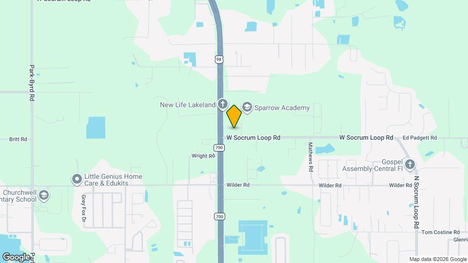 1025 W Socrum Loop Rd Map and Location Details
