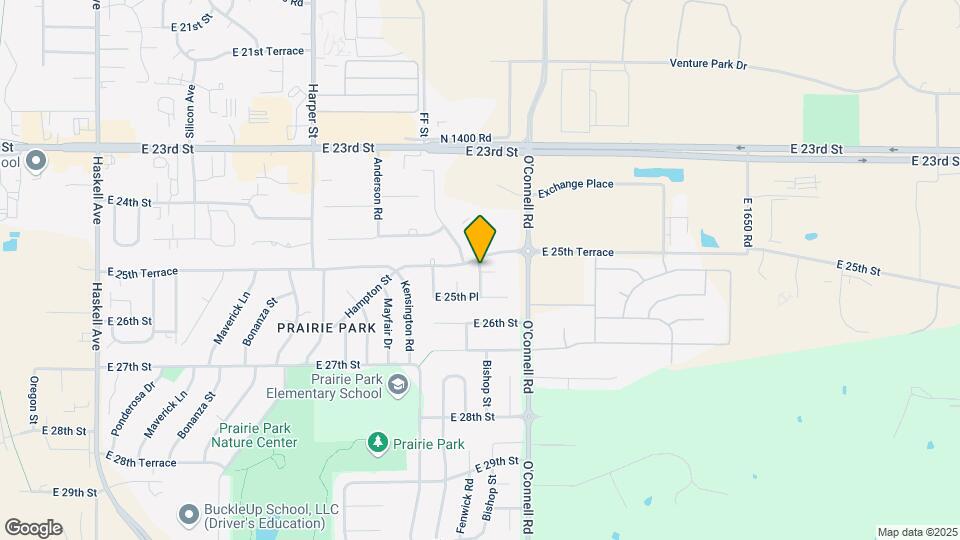 2105 E 25th Ct Map and Location Details