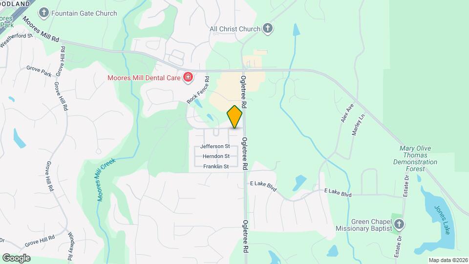 Ogletree Village Twin Home Map and Location Details