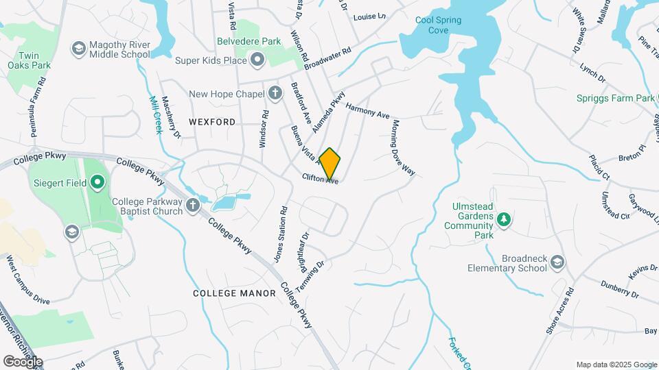 839 Clifton Ave Map and Location Details