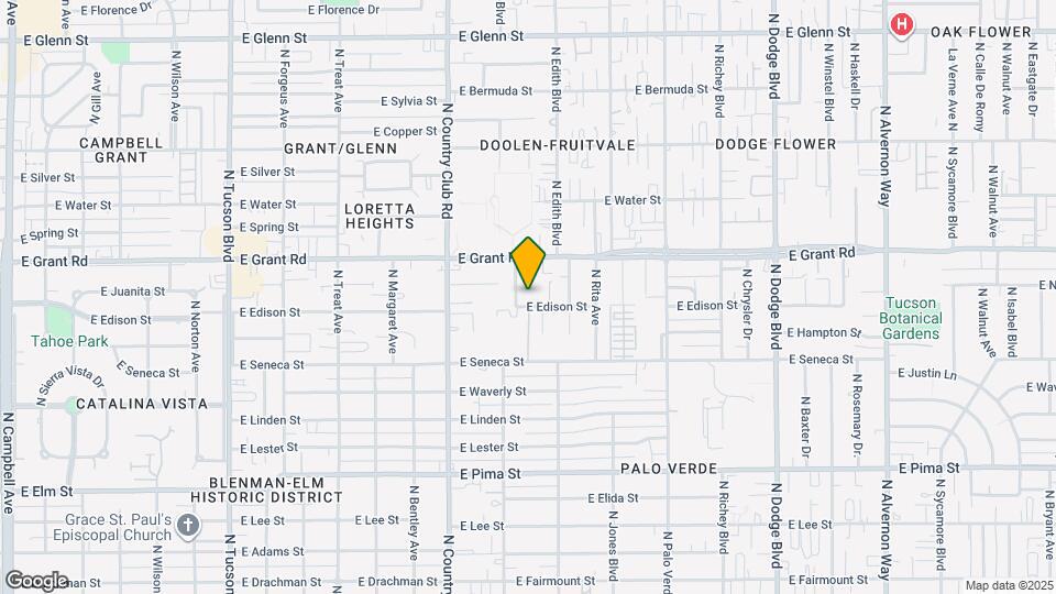 3211 E Edison St Map and Location Details