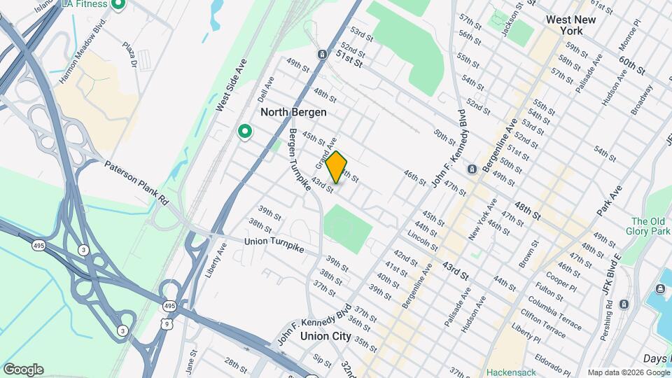 1426 43rd St Map and Location Details