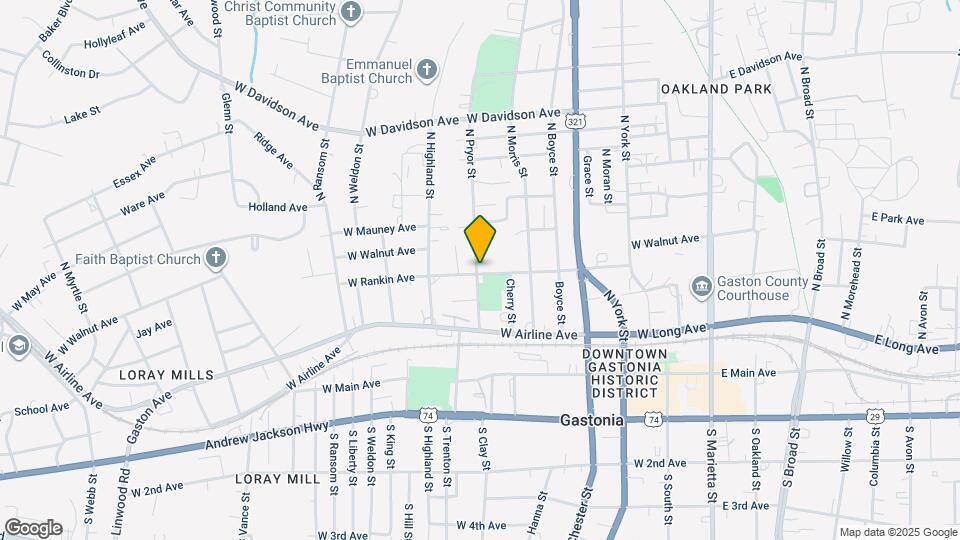 302 N Pryor St Map and Location Details
