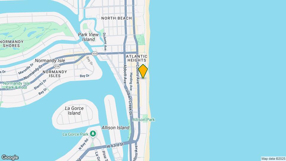6799 Collins Ave, Unit 704 Map and Location Details