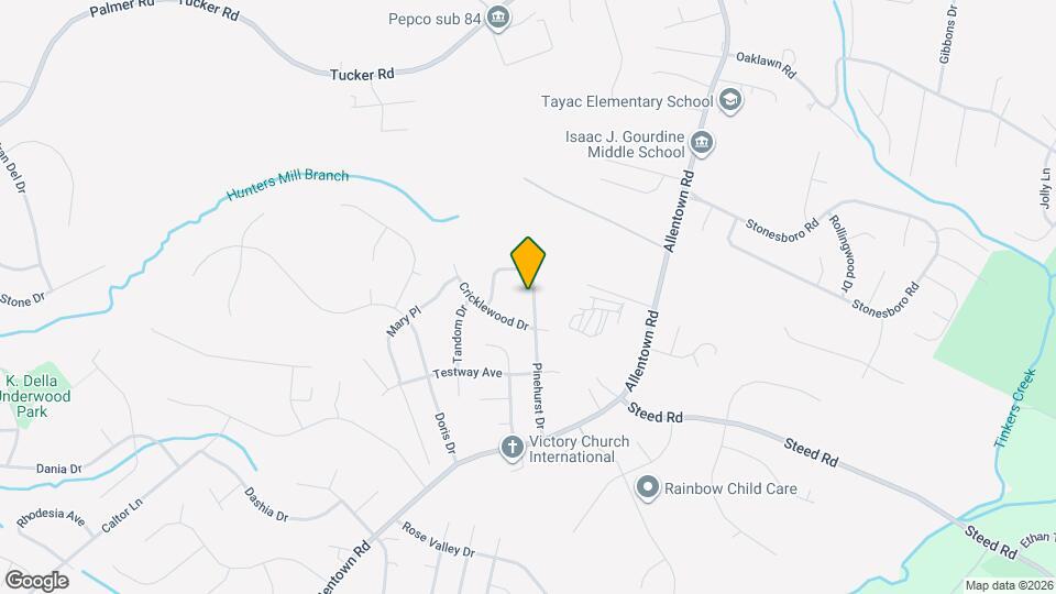 9007 Pinehurst Dr Map and Location Details