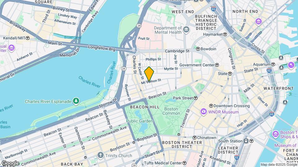 92 Mount Vernon St, Unit L2 Map and Location Details