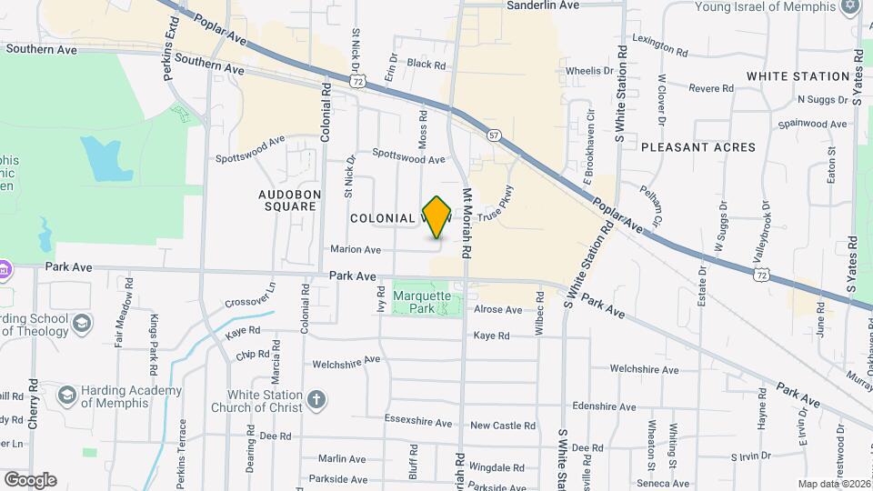 847 S Mendenhall Rd Map and Location Details