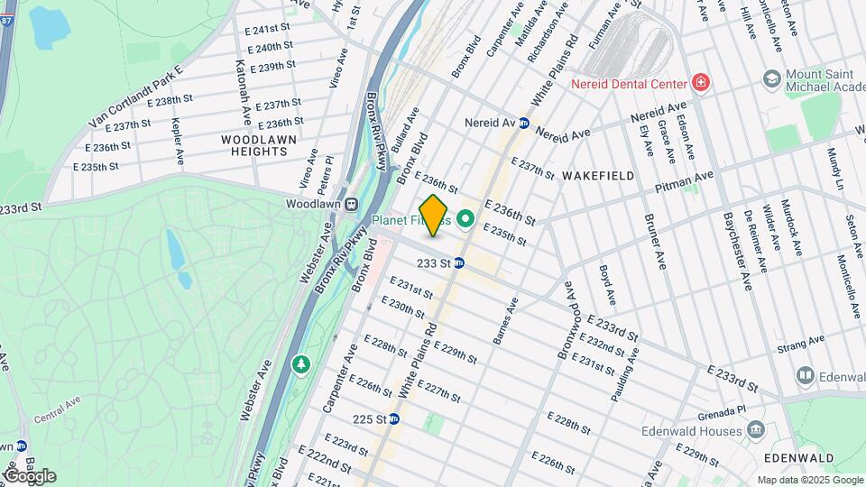 667 E 233rd St Mapa y Detalles de la Ubicación