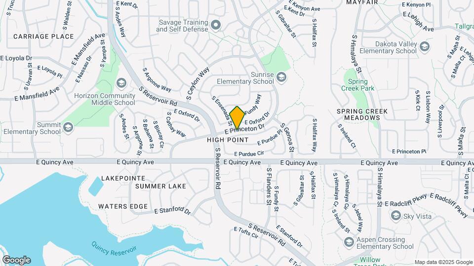 19431 E Princeton Pl Map and Location Details
