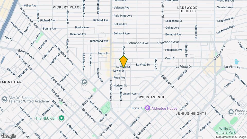 5707 Lewis St Map and Location Details