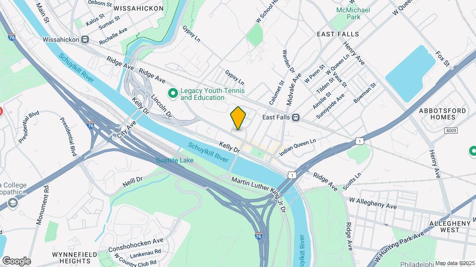 Schuykill Falls Mapa y Detalles de la Ubicación