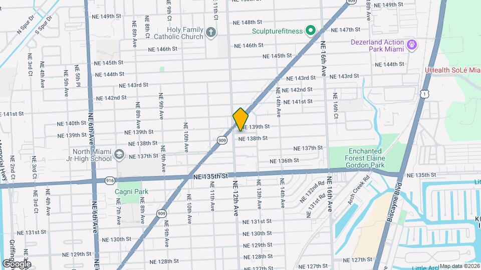 1225 NE 138th St, Unit 1225 Map and Location Details