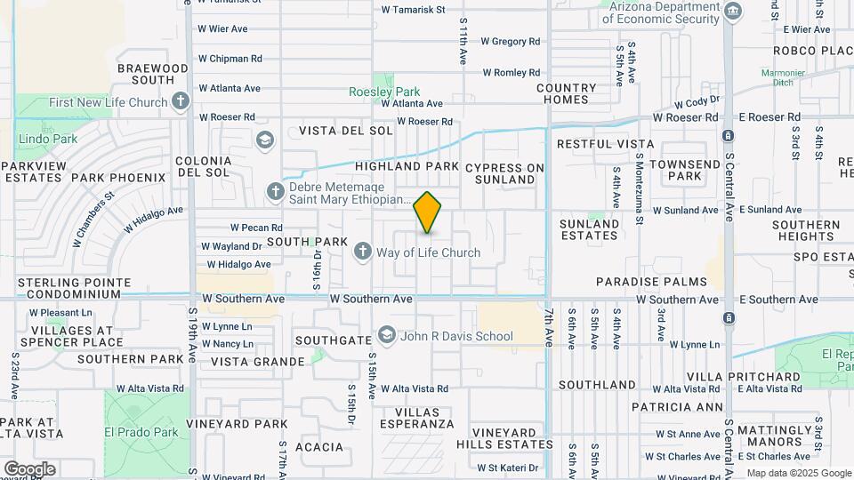 5718 S 12th Ln Map and Location Details